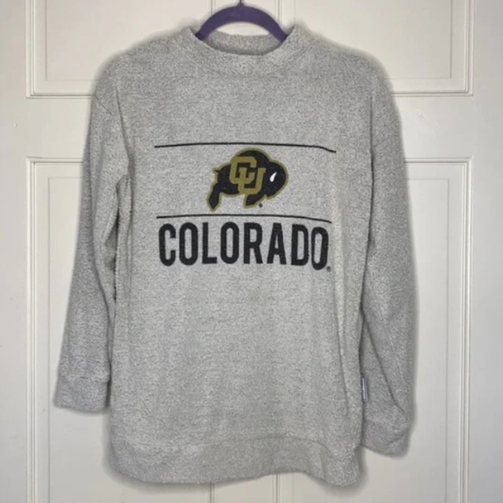 Woolly Threads Natural Colorado Buffaloes Original Woolly Pullover Sweatshirt